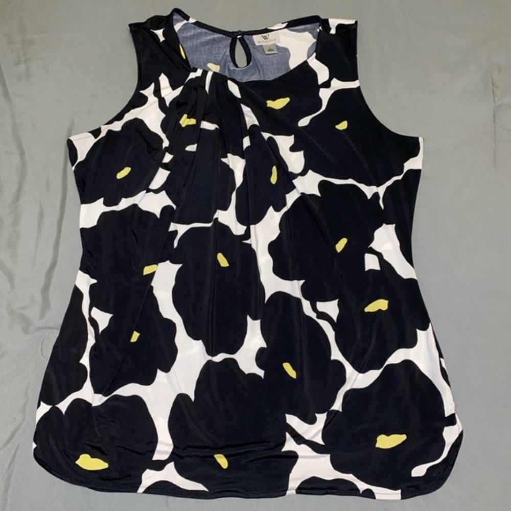 Worthington Floral Blouse Tank Top